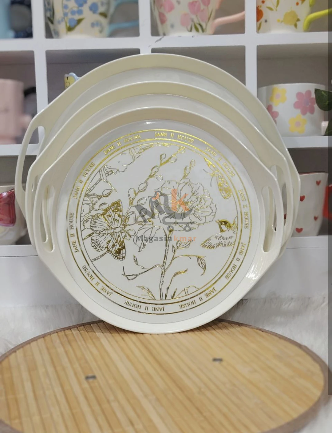 Plateau rond en plastique GM