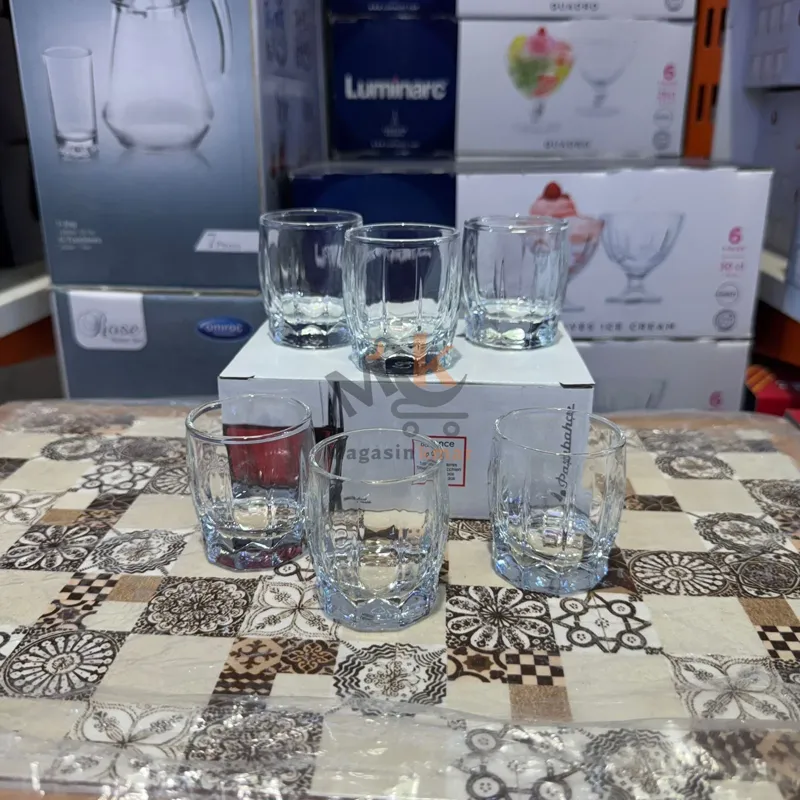 Lot de 6 tasse en verre-Dance