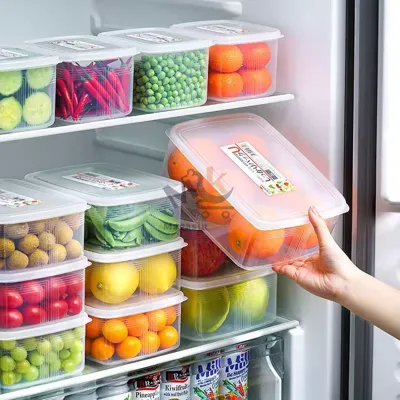 Boîte de conservation en plastique avec couvercle PM