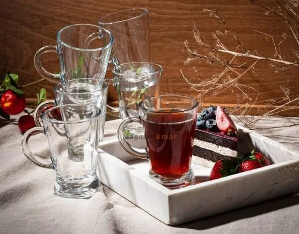 Lot de 6 verres à thé