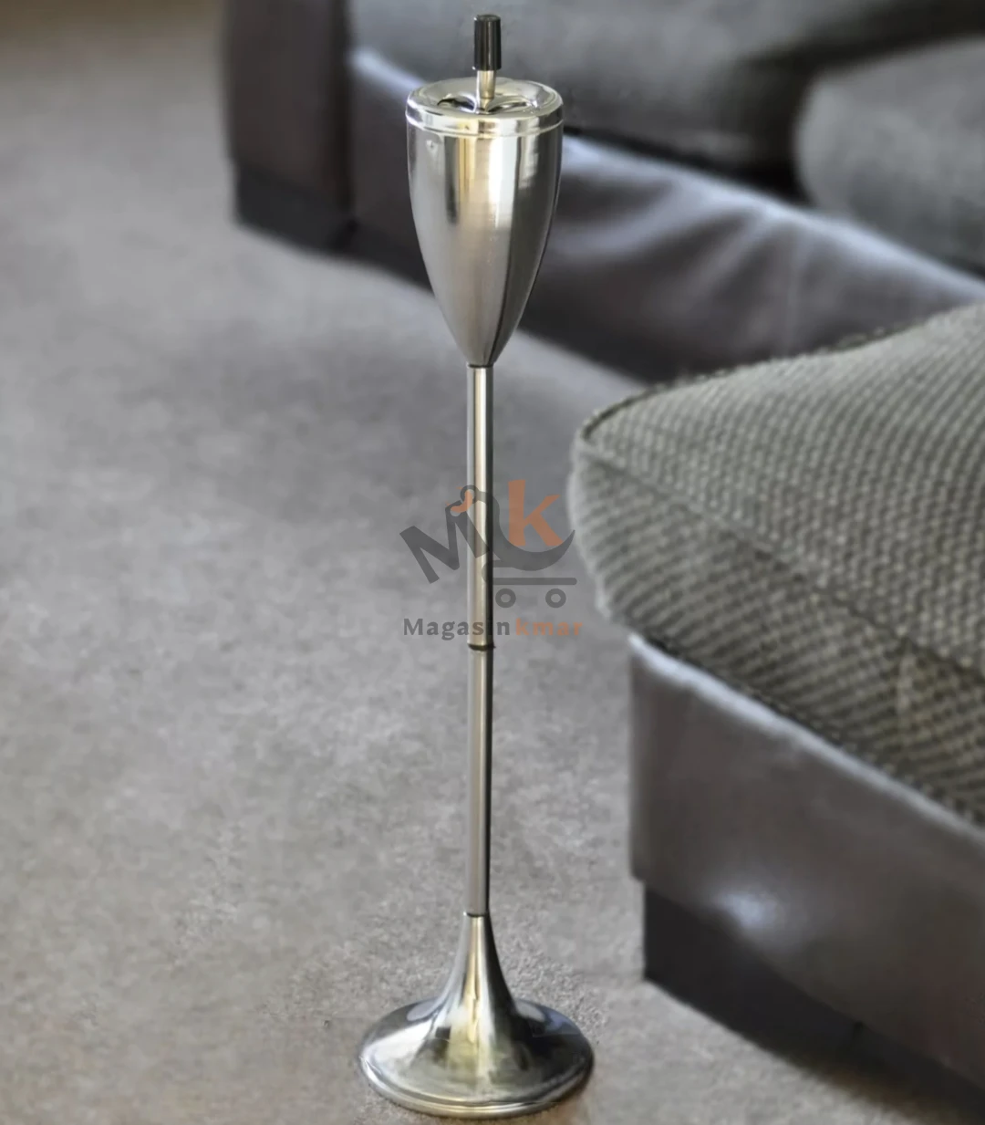 Cendrier à cigares en acier inoxydable avec couvercle