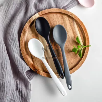Ensemble cuillère et louche en silicone – Ustensiles résistants pour cuisine