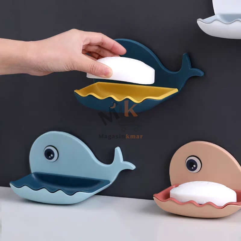 Porte savon forme poisson en plastique