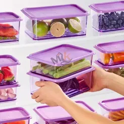 Set de 3 boîtes de conservation en verre