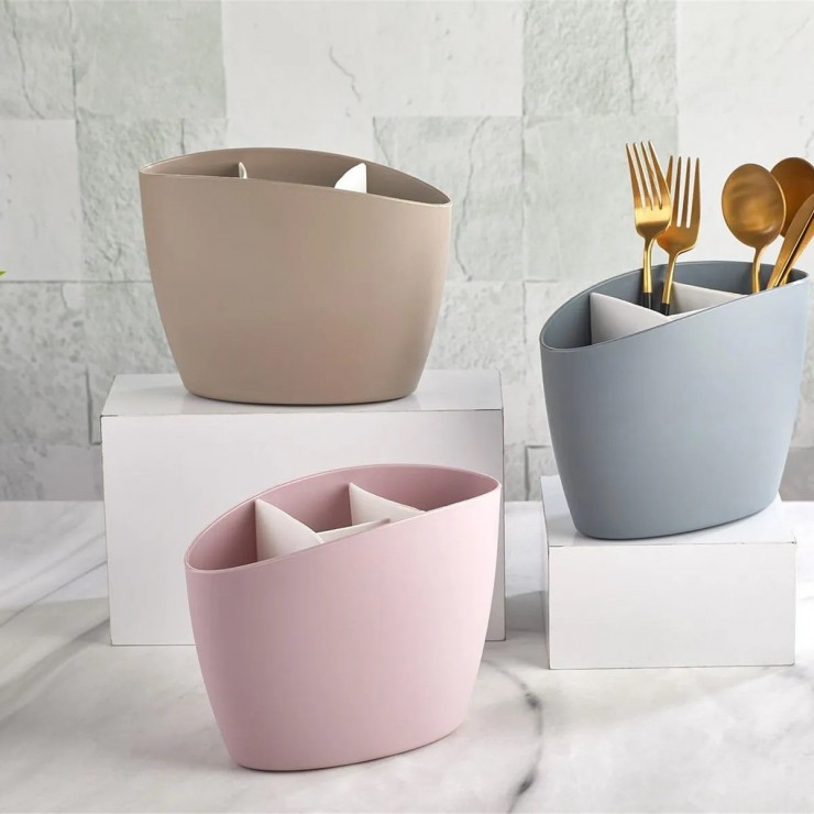 Porte-couverts à 3 compartiments