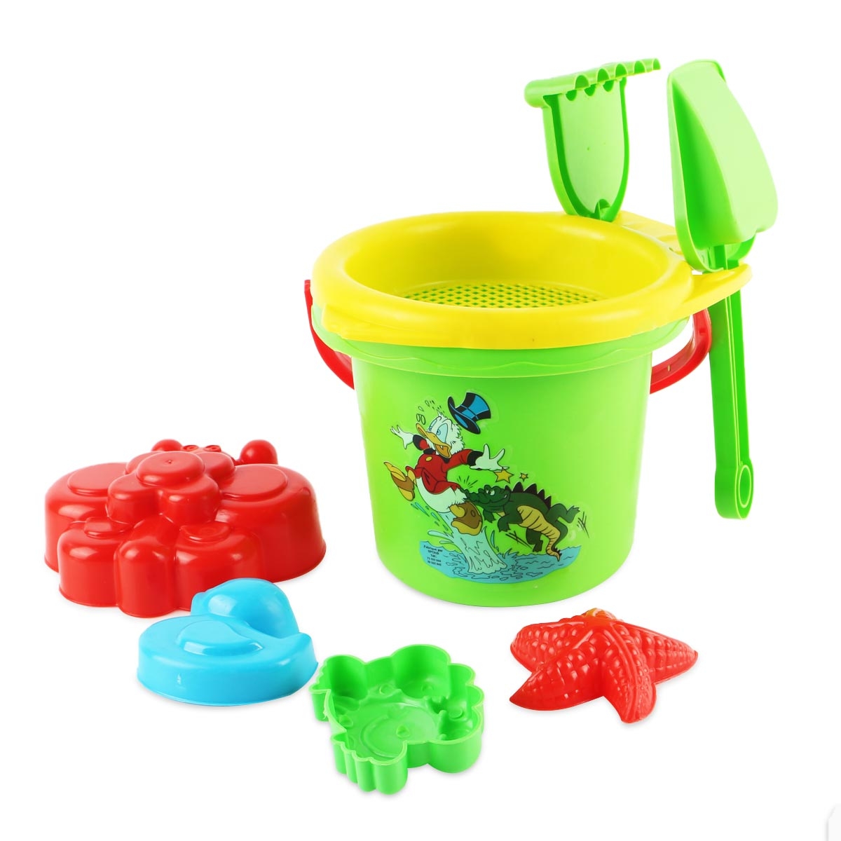 Seau de plage avec accessoires de plage -MM - 8 Pièces