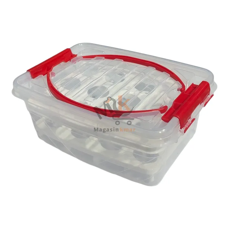 Boîte de rangement pour œufs avec deux étagers